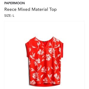 Papermoon mixed material shirt